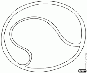 Colorear Una bola para los juegos del gato