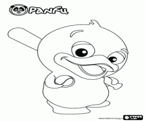 Colorear Bolly jugando a beisbol