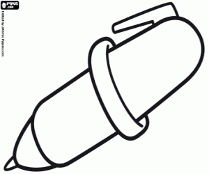 Colorear Un bolígrafo para escribir