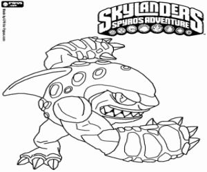 Colorear El boxeador Skylander Terrafin