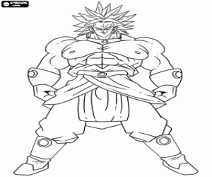 Colorear Broly, Super Saiyajin, DragonBall