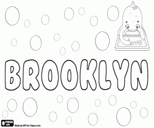 Colorear Brooklyn, nombre unisex