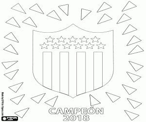 Colorear CA Peñarol,campeón Clausura 2018