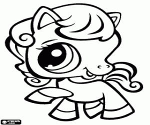 Colorear Caballo. Littlest PetShop