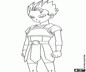 Colorear Cabba,personaje DragonBall Super
