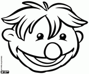 Colorear La cabeza de un Hoobs, Iver