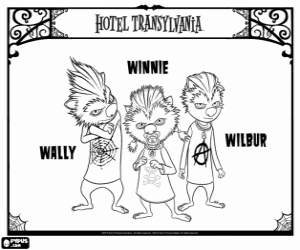 Colorear Los cachorros del Hombre Lobo