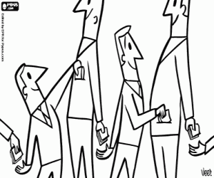 Colorear Una cadena de corrupción