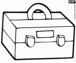 Colorear Caja de anzuelos para pescar