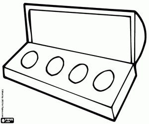 Colorear Caja con pinturas de acuarela