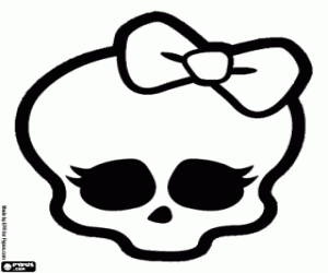Colorear La calavera de Monster High