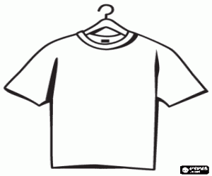 Colorear Camiseta de manga corta para decorar