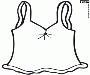Colorear Camiseta de tirantes para mujer