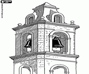 Colorear Campanario de una iglesia