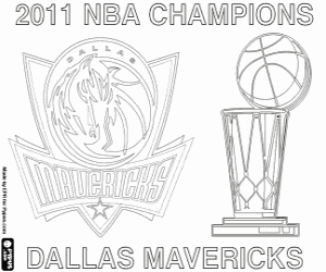 Colorear Campeones NBA 2011 Dallas Mavericks
