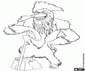 Colorear El Capitán, un mono prehistórico