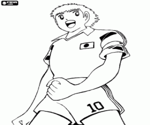 Colorear Capitán Tsubasa, Tsubasa Ozora