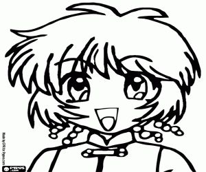 Colorear La cara de Kikki Benjamin