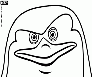 Colorear La cara de Skipper