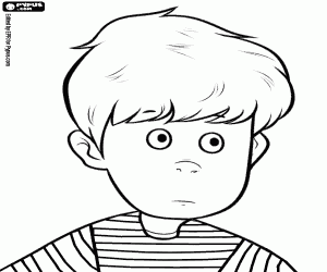 Colorear La cara de Ted, Lorax