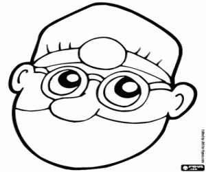 Colorear Cara del dentista con la máscara