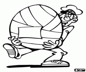 Colorear El cartero y el huevo de Pascua