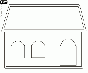 Colorear La casa de los tres ositos