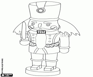 Colorear Cascanueces, decoración de Navidad