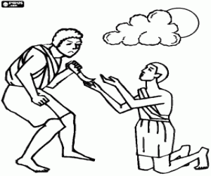 Colorear Caín mató a su hermano Abel