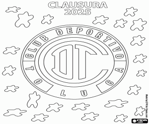 Colorear CD Toluca, campeón Clausura 2025