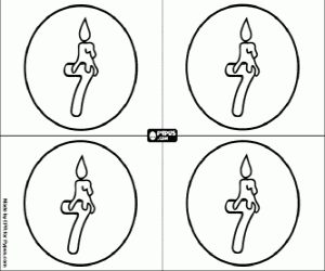 Colorear Celebraremos mi siete cumpleaños