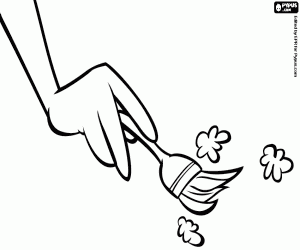 Colorear El cepillo del arqueólogo