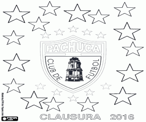 Colorear CF Pachuca,campeón Clausura 2016