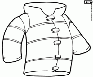 Colorear Chaqueta ignífuga para el bombero