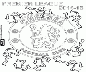 Colorear Chelsea FC, campeón 2014-2015