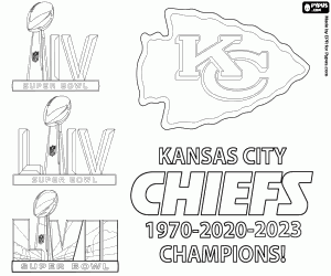 Colorear Chiefs, Super Bowl 2023