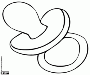 Colorear Los chupetes calman a los bebés