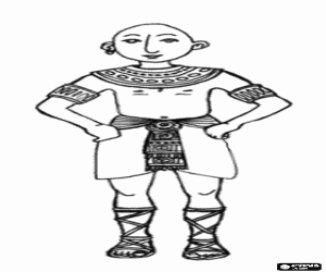 Colorear Ciudadano del Antiguo Egipto