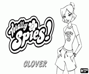 Colorear Clover Ewing de Totally Spies