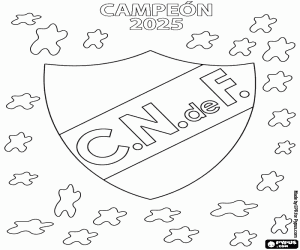 Colorear Club Nacional, campeón de 2025