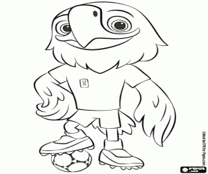 Colorear Clutch, mascota EUA Mundial 2026