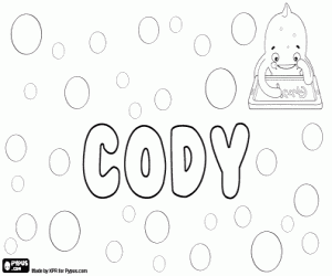 Colorear Cody, nombre inglés