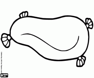 Colorear Un cojín de perro 