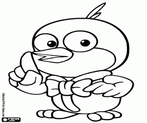 Colorear El colibrí Harry