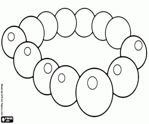 Colorear Un collar budista de madera