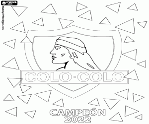 Colorear Colo-Colo, campeón 2022