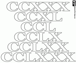 Colorear Contar en decenas de 230 a 280