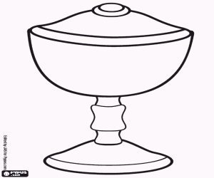 Colorear Copa de incienso del Rey Gaspar