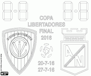 Colorear Copa Libertadores 2016, la final