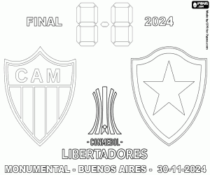 Colorear Copa Libertadores, final 2024